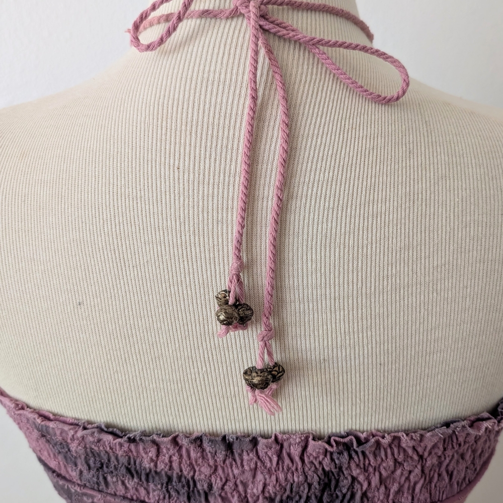 Free People Pink and Gray Textured Top - Picture 7 of 10